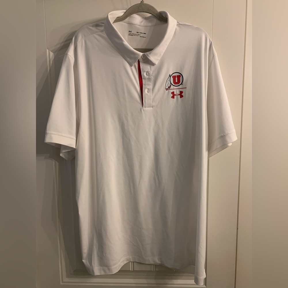 Under Armour Utah Utes Coaches Polo
Mens Sz 3XL White
Brand New Without Tags